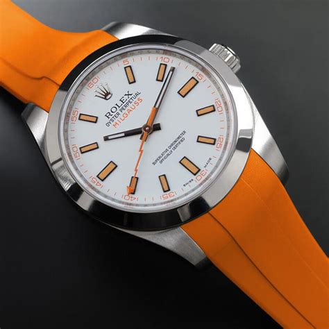 replica rolex milgauss orange black|rolex milgauss white face.